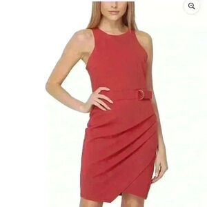 NWT Sleeveless Modest Asymmetrical Drape Skirt Career Teeze me dress